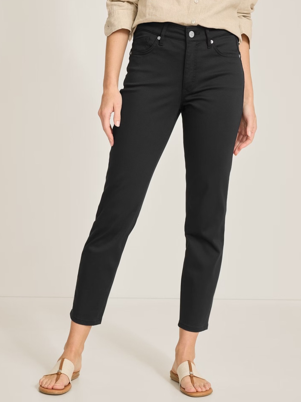Tommy Bahama boracay beach high rise ankle jeans, black, size 12.